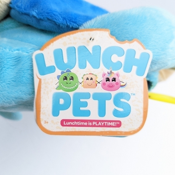 Nwt Lunch Pets Hungry Pup Plush Blue dog Lunch Bag - Picture 9 of 9
